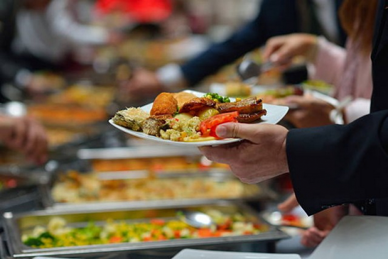buffet de almoço para treinamento empresarial