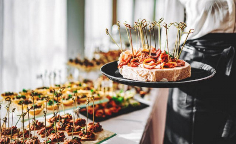 buffet para festa de confraternização