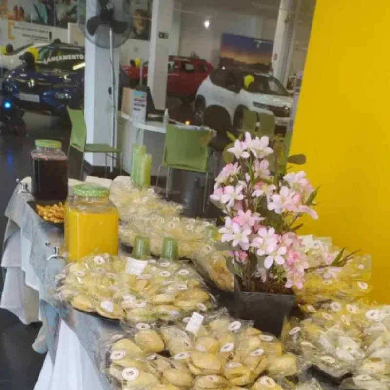 café da tarde para colaboradores