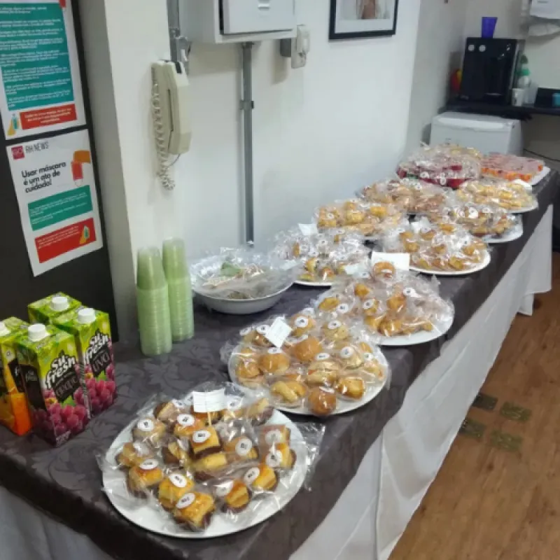 café da tarde para conferências