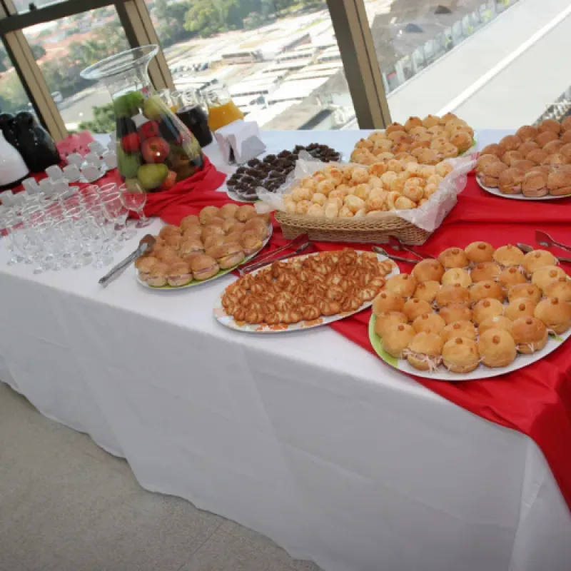 café recepção de evento